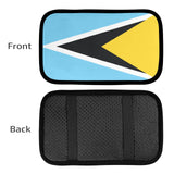 St Lucia Flag Car Armrest Cover - Conscious Apparel Store