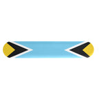 St Lucia Flag Keyboard Wrist Rest Pad - Conscious Apparel Store