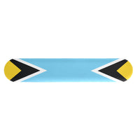 St Lucia Flag Keyboard Wrist Rest Pad - Conscious Apparel Store