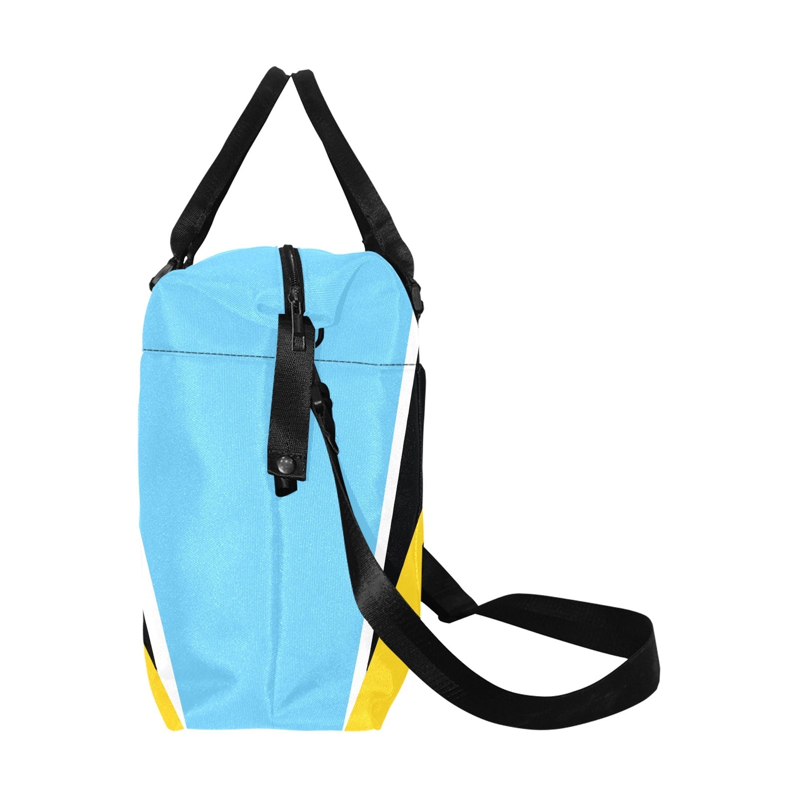 St Lucia Flag Large Capacity Duffle Bag - Conscious Apparel Store