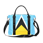 St Lucia Flag Large Capacity Duffle Bag - Conscious Apparel Store