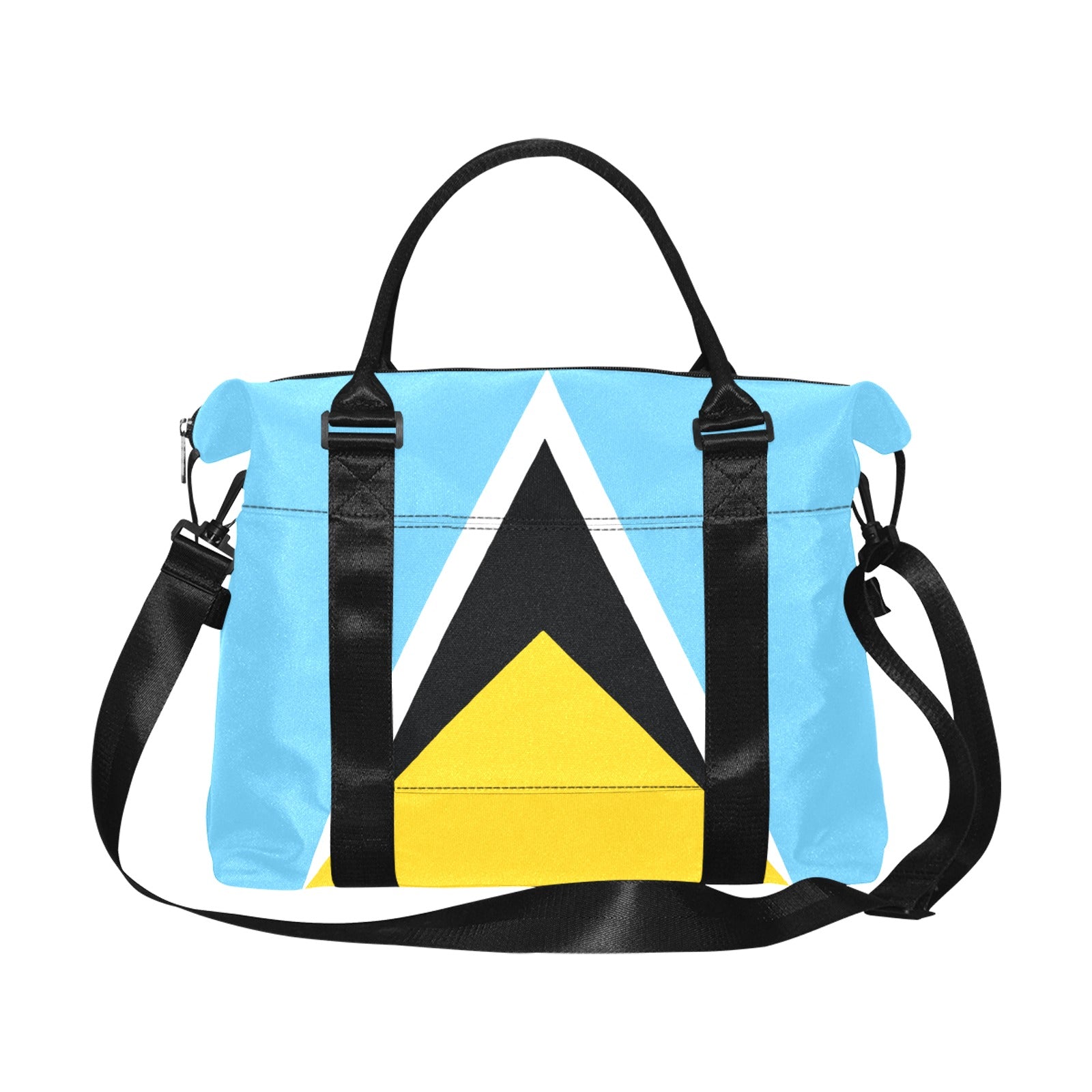 St Lucia Flag Large Capacity Duffle Bag - Conscious Apparel Store