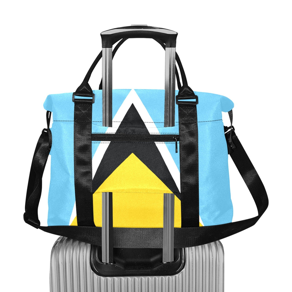 St Lucia Flag Large Capacity Duffle Bag - Conscious Apparel Store
