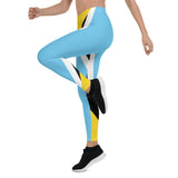 St Lucia Flag Leggings - Conscious Apparel Store