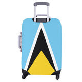 St Lucia Flag Luggage Cover/Large 26"-28" - Conscious Apparel Store