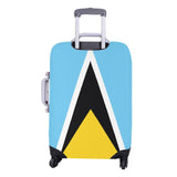 St Lucia Flag Luggage Cover/Medium 22"-25" - Conscious Apparel Store