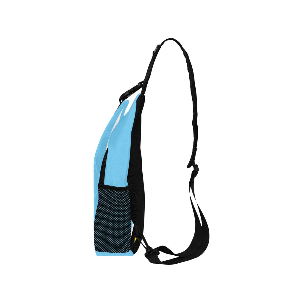 St Lucia Flag Men's Casual Chest Bag - Conscious Apparel Store