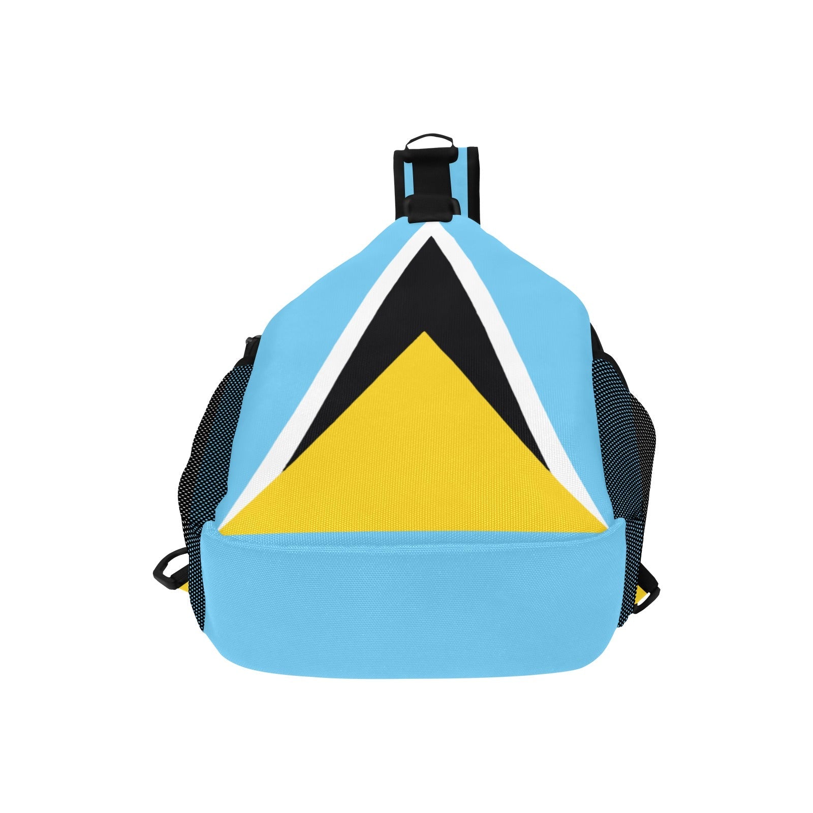 St Lucia Flag Men's Casual Chest Bag - Conscious Apparel Store
