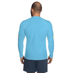 St Lucia Flag Men's Rash Guard - Conscious Apparel Store
