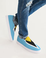 St Lucia Flag Men's Slip-On Canvas Shoe - Conscious Apparel Store