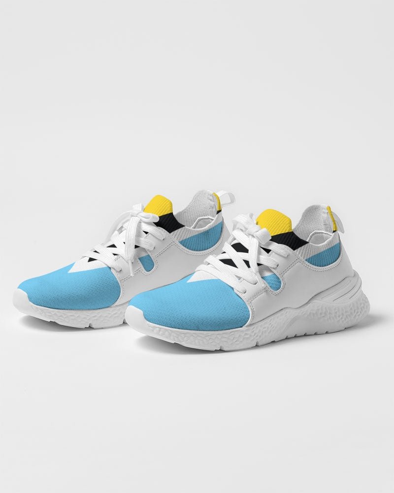 St Lucia Flag Men's Two-Tone Sneaker - Conscious Apparel Store