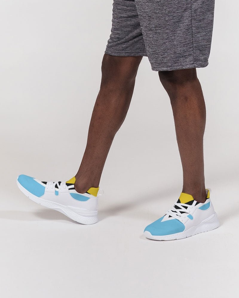 St Lucia Flag Men's Two-Tone Sneaker - Conscious Apparel Store