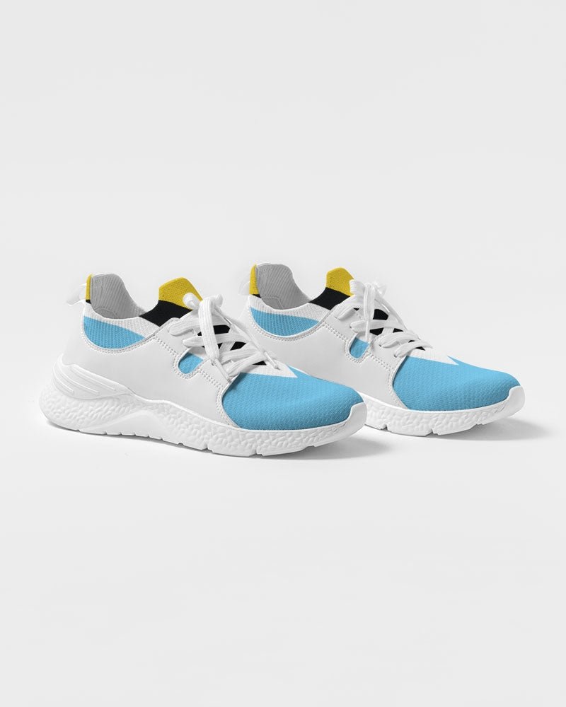 St Lucia Flag Men's Two-Tone Sneaker - Conscious Apparel Store