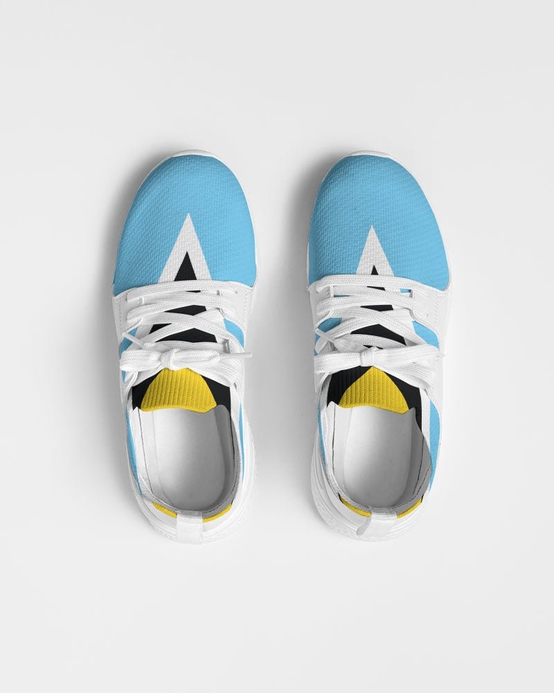 St Lucia Flag Men's Two-Tone Sneaker - Conscious Apparel Store