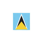 St Lucia Flag Square Towel 13“x13” - Conscious Apparel Store