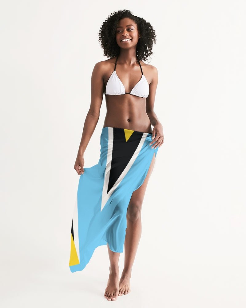 St Lucia Flag Swim Cover Up - Conscious Apparel Store