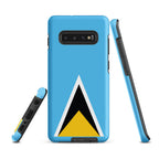 St Lucia Flag Tough case for Samsung® - Conscious Apparel Store