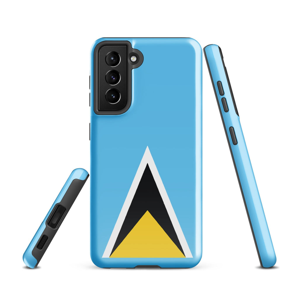 St Lucia Flag Tough case for Samsung® - Conscious Apparel Store