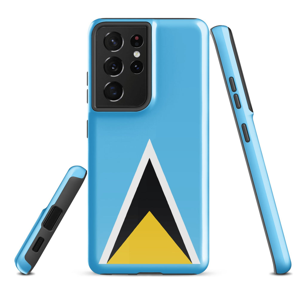 St Lucia Flag Tough case for Samsung® - Conscious Apparel Store