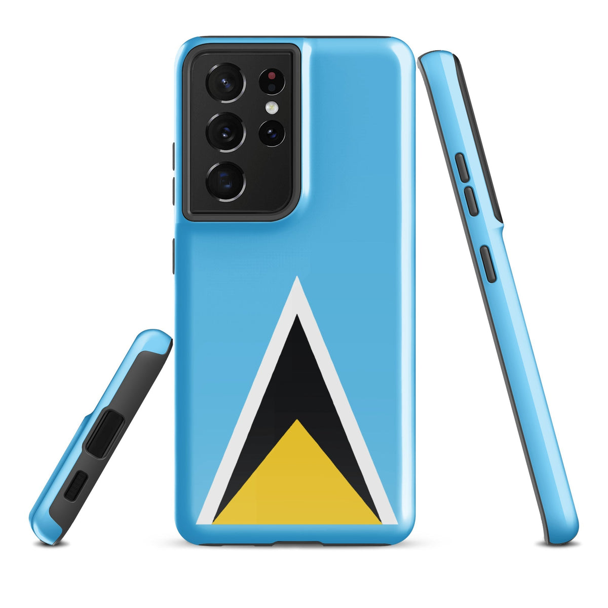 St Lucia Flag Tough case for Samsung® - Conscious Apparel Store