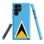 St Lucia Flag Tough case for Samsung® - Conscious Apparel Store