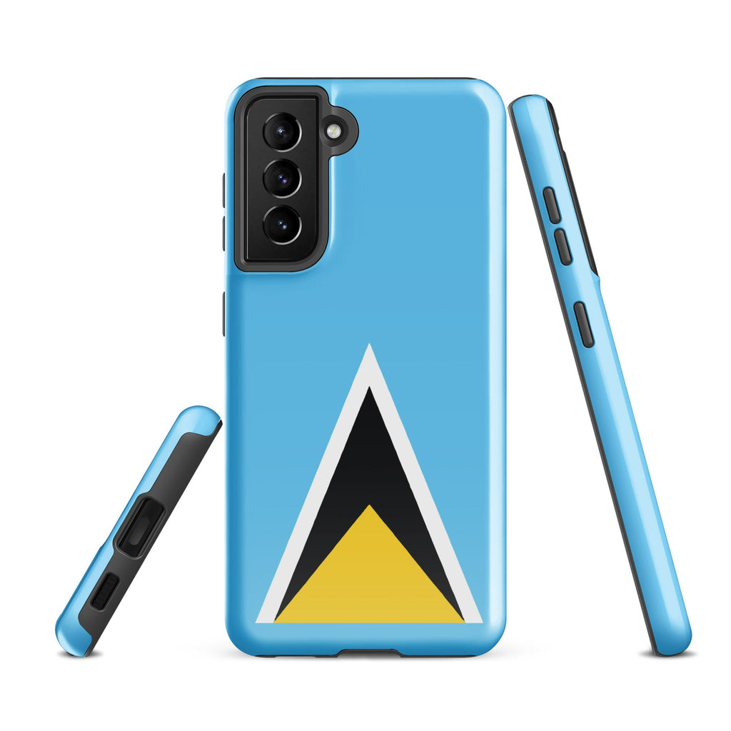 St Lucia Flag Tough case for Samsung® - Conscious Apparel Store