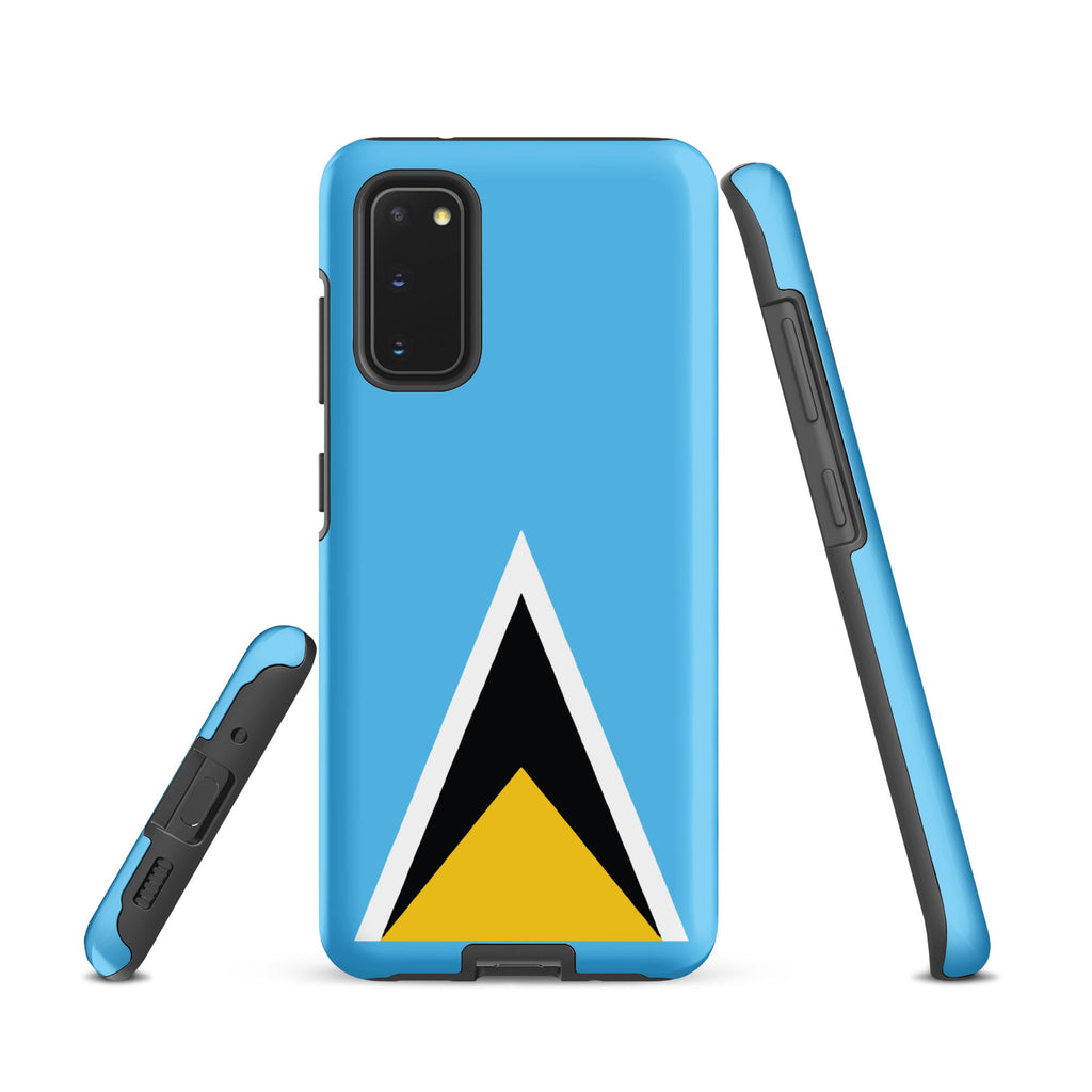 St Lucia Flag Tough case for Samsung® - Conscious Apparel Store