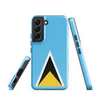 St Lucia Flag Tough case for Samsung® - Conscious Apparel Store