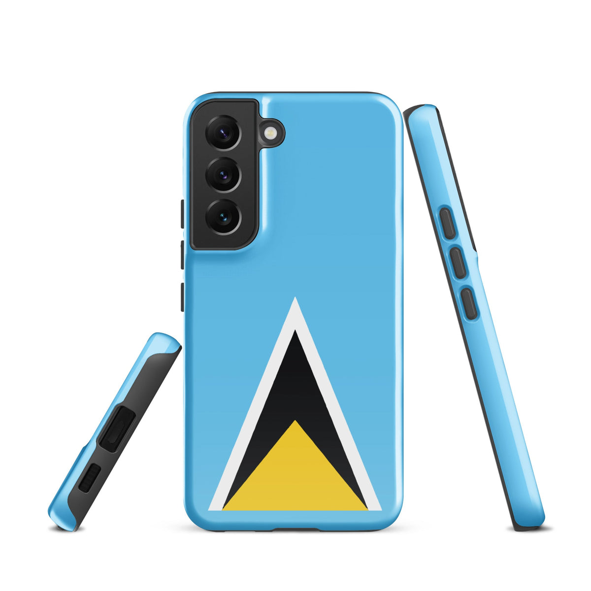 St Lucia Flag Tough case for Samsung® - Conscious Apparel Store