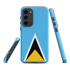 St Lucia Flag Tough case for Samsung® - Conscious Apparel Store