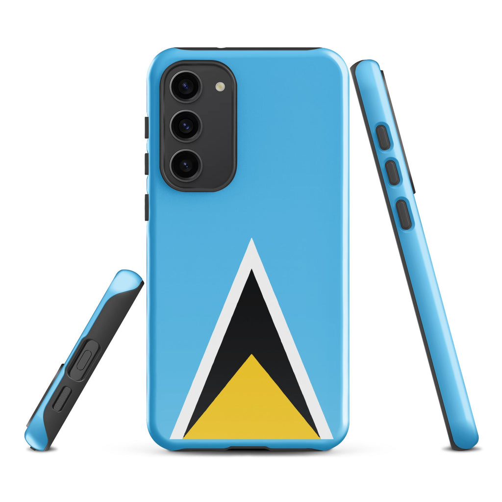St Lucia Flag Tough case for Samsung® - Conscious Apparel Store