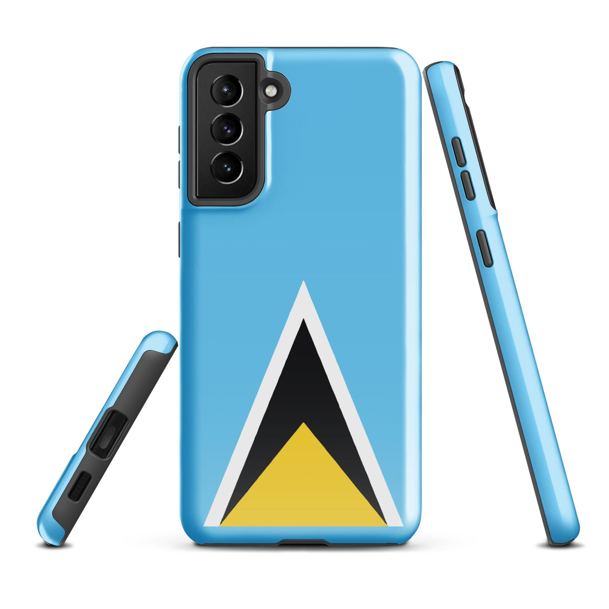 St Lucia Flag Tough case for Samsung® - Conscious Apparel Store