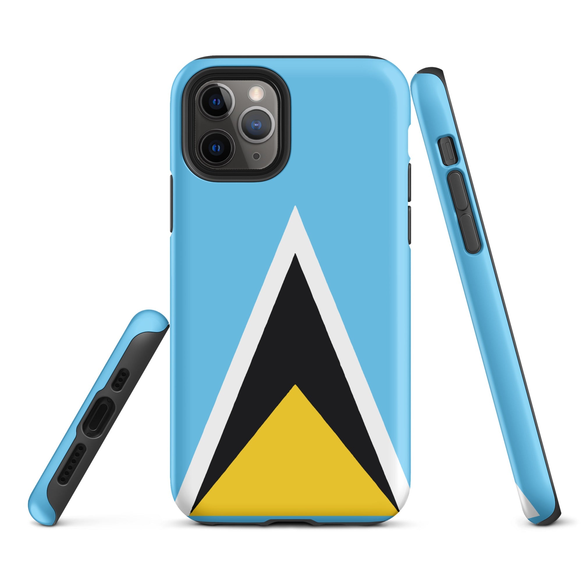 St Lucia Flag Tough Cellphone Case for iPhone® - Conscious Apparel Store