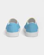 St Lucia Flag Women's Slip-On Canvas Shoe - Conscious Apparel Store