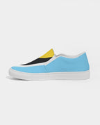 St Lucia Flag Women's Slip-On Canvas Shoe - Conscious Apparel Store