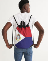 St Maarten Flag Canvas Drawstring Bag - Conscious Apparel Store