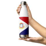 St Maarten Flag Stainless Steel Water Bottle - Conscious Apparel Store