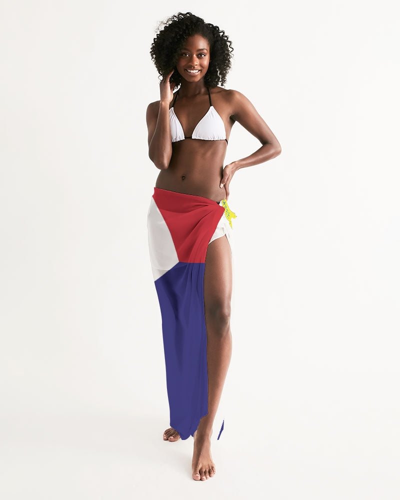 St Maarten Flag Swim Cover Up - Conscious Apparel Store