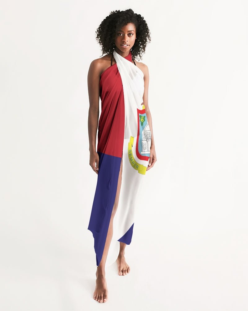 St Maarten Flag Swim Cover Up - Conscious Apparel Store
