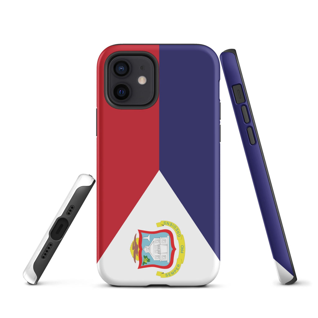 St Maarten Flag Tough Cellphone Case for iPhone® - Conscious Apparel Store