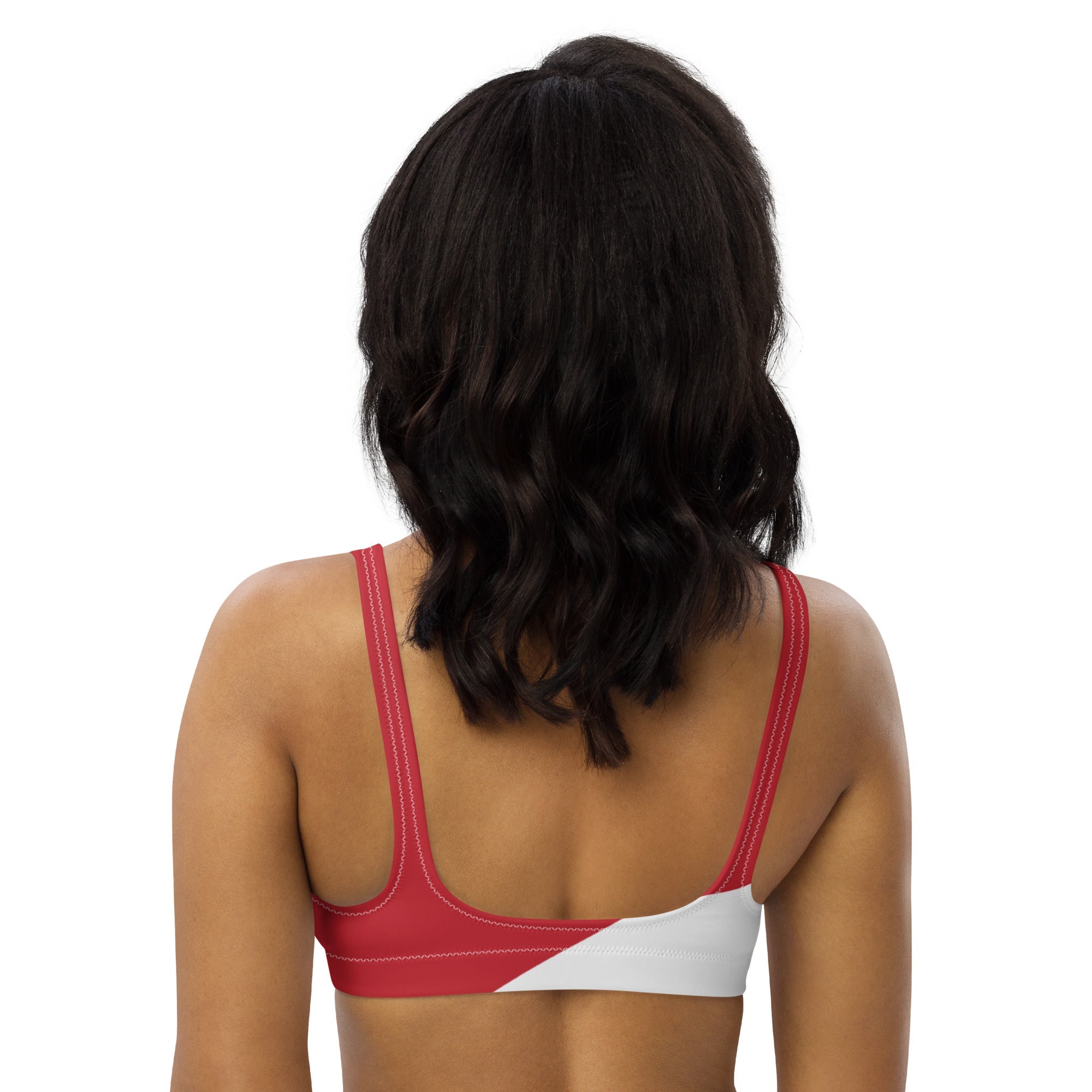 St Marteen Flag padded bikini top - Conscious Apparel Store