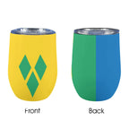 St Vincent Flag 12oz Wine Tumbler - Conscious Apparel Store