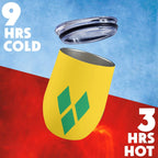St Vincent Flag 12oz Wine Tumbler - Conscious Apparel Store