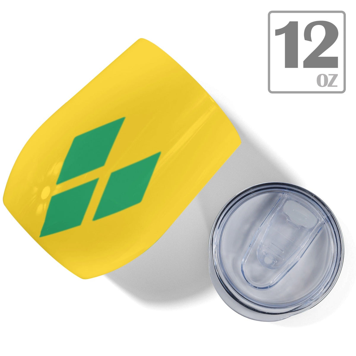 St Vincent Flag 12oz Wine Tumbler - Conscious Apparel Store
