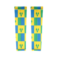 St Vincent Flag Arm Sleeves (Set of Two) - Conscious Apparel Store