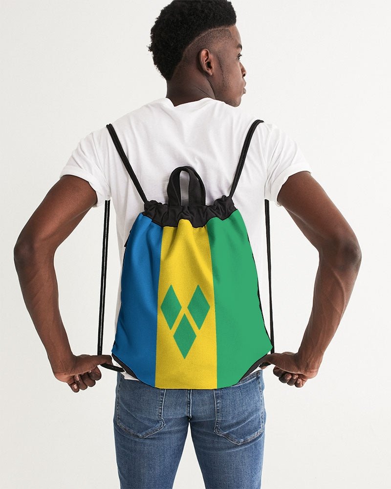 St Vincent Flag Canvas Drawstring Bag - Conscious Apparel Store