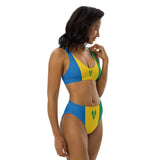 St Vincent Flag high-waisted bikini - Conscious Apparel Store