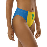 St Vincent Flag high-waisted bikini bottom - Conscious Apparel Store