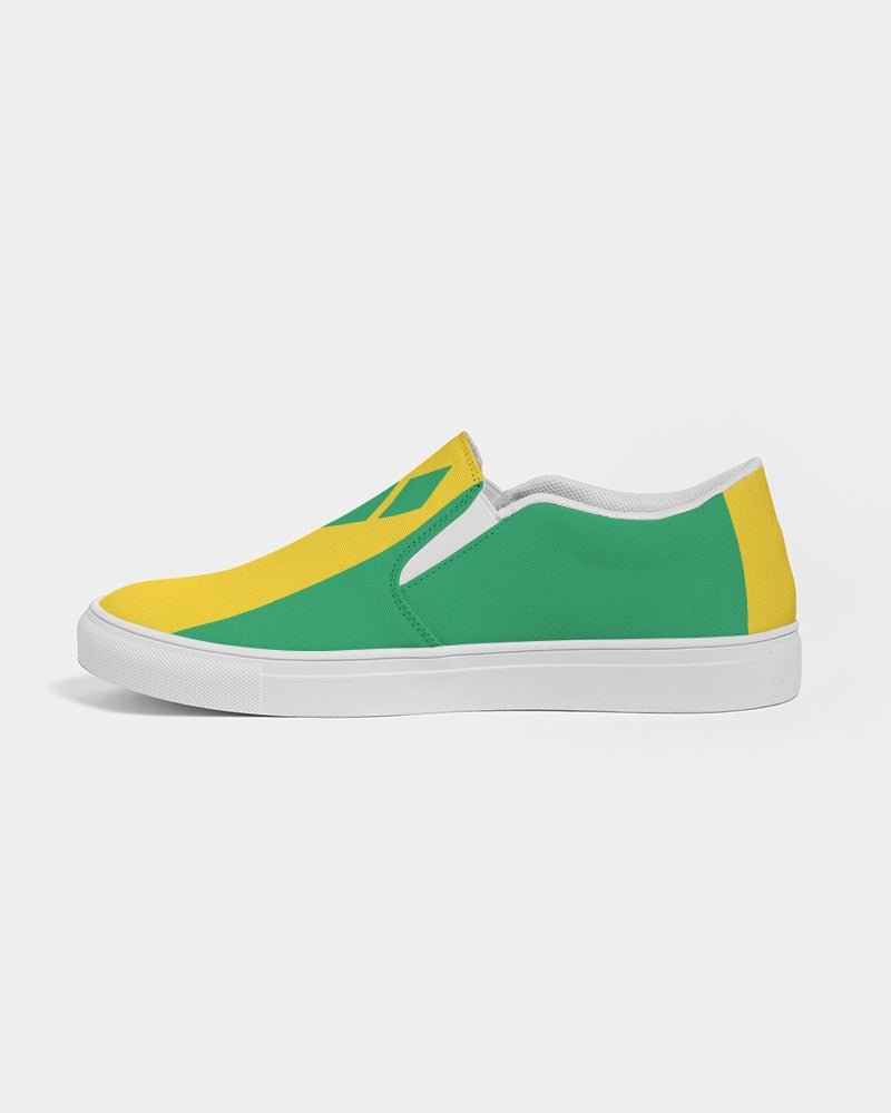 St Vincent Flag Men's Slip-On Canvas Shoe - Conscious Apparel Store