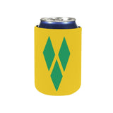 St Vincent Flag Neoprene Can Cooler 4" x 2.7" dia. - Conscious Apparel Store
